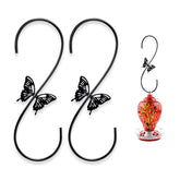 TopWoot butterfly-design bird feeder hook securely suspends feeders