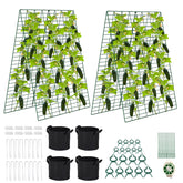 Toriexon Foldable Cucumber Trellis side view supports vertical cucumber growth for better airflow