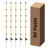 Toriexon step-in fence post secured in ground for fast setup