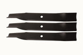 Toro 79016P three-pack blades, side view, OEM quality for TimeCutter mowers