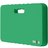TOUA kneeling pad extra thick green close-up shows plush cushioning for prolonged kneeling comfort.