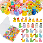 Touch Top 80pcs mini resin ducks collection adds whimsy to fairy gardens and dollhouses.
