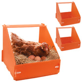 Touri chicken nesting box assembly with Velcro for quick setup