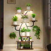 Tovve 8-tier plant stand tall 48-inch display for corner space optimization