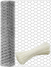 TOYPOPOR chicken wire 16in hexagonal mesh for garden protection.