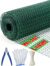 TOYPOPOR chicken wire 16x49ft roll for versatile fencing and DIY projects
