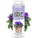 TPS NUTRIENTS African Violet Fertilizer bottle promotes indoor blooms.