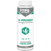 TPS N-Primer bottle with label highlighting nitrogen support for healthy growth.