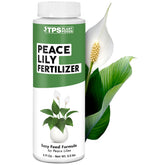 TPS Nutrients Peace Lily bottle pour demonstrates gentle feeding for indoor plants.