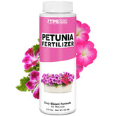TPS NUTRIENTS Petunia Fertilizer bottle pour boosts blooming with quick-acting nourishment.