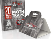 TRAP A PEST pantry moth trap pack front blends with cabinet while catching moths.