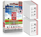TRAP A PEST window fly traps indoor clear 30-pack shown on window for odorless control