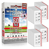 TRAP A PEST window traps on a clear pane capture flies without clutter