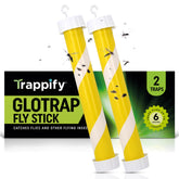 Trappify glow-in-the-dark fly stick for indoor pest control