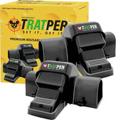 TRATPER rat trap with covered tunnel seen from the front for safe, discreet trapping.