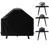TRAVELIT Ninja Woodfire cover front view protects grill from rain and debris.