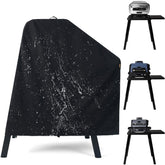 TRAVELIT Ninja XSKUNSTAND cover with side table keeps outdoor setup dry.
