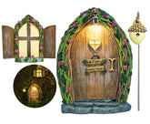 Tree Poetry Opening Fairy Door for outdoor gardens inviting magical exploration