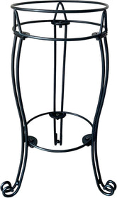 TREEZITEK gazing ball stand 19.5 inches tall for 10–12 inch globes, sturdy outdoor display.