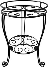 TREEZITEK heavy-duty iron plant stand with sturdy tripod legs for large pots