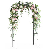 Trellume Garden Arch 94.5-inch high creates a dramatic garden entrance for climbing plants.