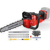 TREXEEN mini chainsaw with Milwaukee M18 compatibility for cordless wood cutting