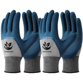 Trifabricy garden gloves in blue-grey palm for comfortable protection during planting and pruning