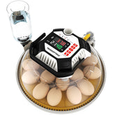 TRIOCOTTAGE incubator with 12–18 egg capacity, ideal for hobby breeders.