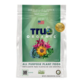 True Organic All Purpose Plant Food bag front showing balanced nutrients for garden crops