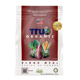 True Organic Blood Meal bag 3lb ready for soil enrichment and vibrant greens.