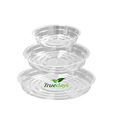TRUEDAYS clear 6in plant saucer for moisture control and spill protection