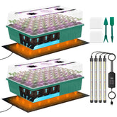 Tryitsbest 120-cell seed starter tray with grow light for faster germination and healthy growth.