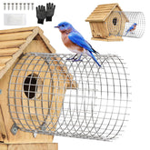 Tryly bluebird house protector guards at round entrance, helping birds nest securely this season.