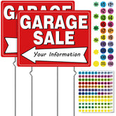 TRYXN garage sale sign kit main view showing all-in-one setup