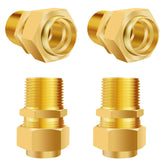 Tsinghwang brass quick-connect fittings pack for easy gas appliance setup