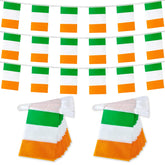 TSMD Ireland flag banner with 60ft rope and 40 flags, vivid and weather-ready decor