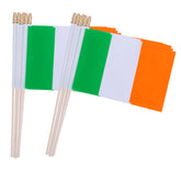 TSMD Ireland handheld flag 12-pack with vivid pattern for parades.