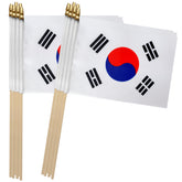 TSMD South Korea stick flags used as a desktop display for vibrant event decor