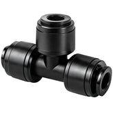 TTioDri quarter-inch tees close-up, secure leak-free connection for drip lines