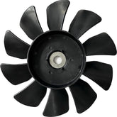 TUAIC 53822 7-inch fan top view shows overall shape for transaxle cooling