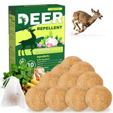 Tubadros peppermint deer repellent bottle protects gardens from browsing deer