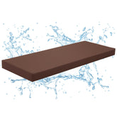 Tudomro sauna seat cushion on a two-person bench with waterproof fabric.