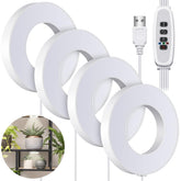 Tujoe Quad Head Ceiling Grow Light with four heads for indoor plant growth.