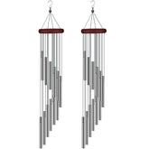 Tujol 2-pack wind chimes outdoors with a gentle, calming tone.