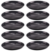 Tulpeed plant saucer 16-inch round black catching excess water to protect floors