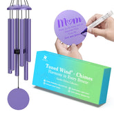 Tuned Wind Purple wind chimes for outdoor deep tone, enhancing garden ambience.