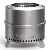 TURBRO Pluto R19-SS smokeless fire pit assembly for easy setup during outdoor gatherings