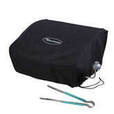 TURLIOARN Blackstone 17-inch griddle cover front view showing full coverage and protective design.