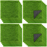 Turstin artificial grass mat close-up showing lifelike blades for DIY decor