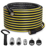 TUTULUCK 50ft hose shows flexible design for tight spaces and efficient cleaning.